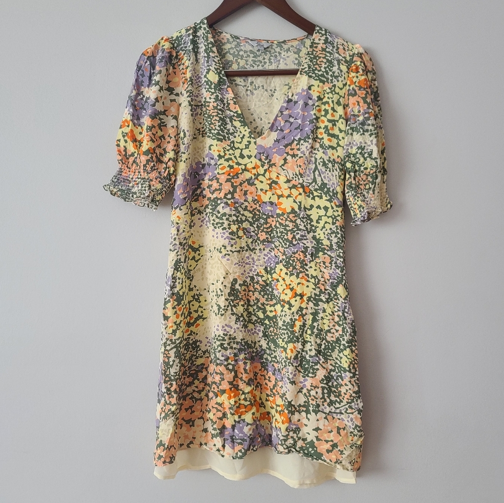 Rails Floral Mini Dress - Yellow, Green, Purple, Orange